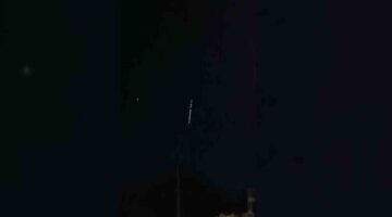 Erzincan’da Starlink Uyduları Göründü