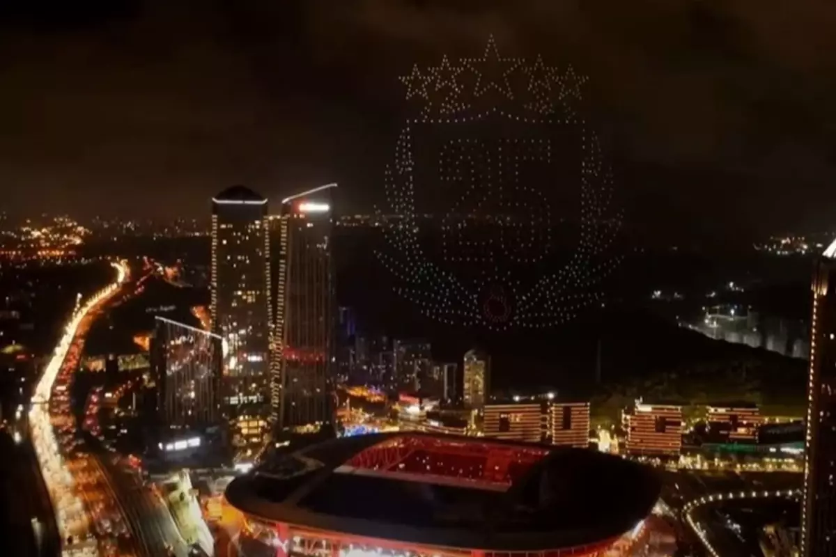 Galatasaray’dan Görülmemiş Drone Şovu