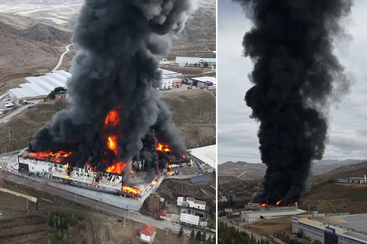 Kimya Fabrikasında Yangın