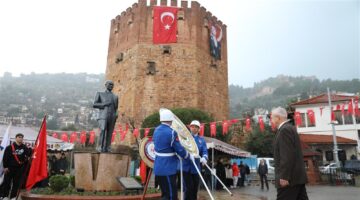 Atatürk’ün Alanya’ya Gelişinin 91.Yıl Dönümü Törenle Kutlandı