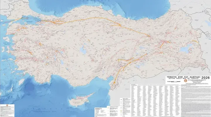 İşte Türkiye’nin “Diri Fay Haritası”