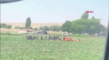 Ankara’da Bir Eğitim Helikopteri Düştü